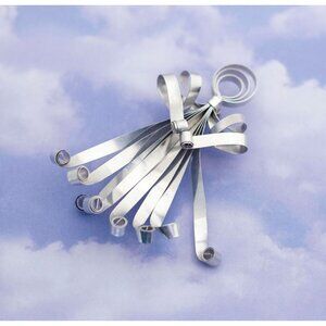 Vintage Mid-century Ribbon Spiral Silver Brooch - S16